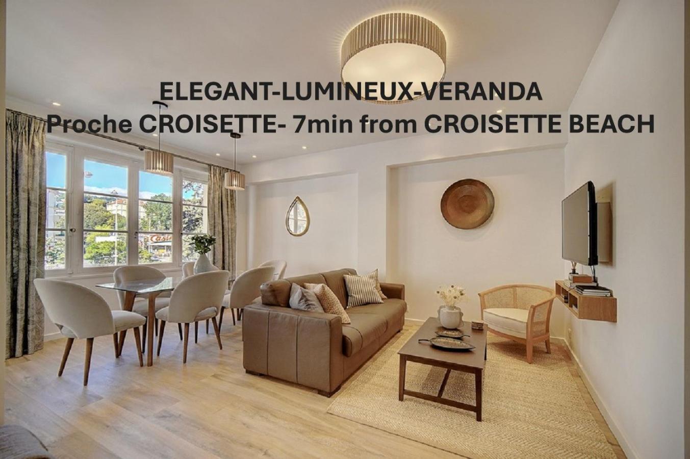 Magnifique 3 Pieces Renove Cannes Centre 'Banane' Avec Veranda ! A2B88 외부 사진